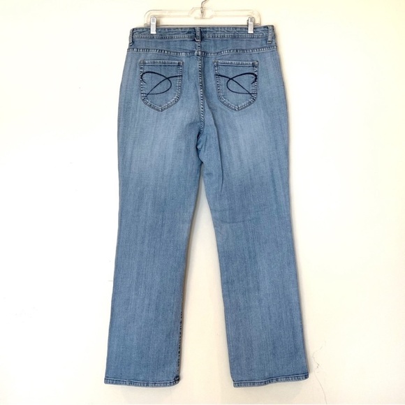 Chico’s Platinum High Rise Bootcut denim jeans straight leg High Rise  size 2.5 - Picture 2 of 14
